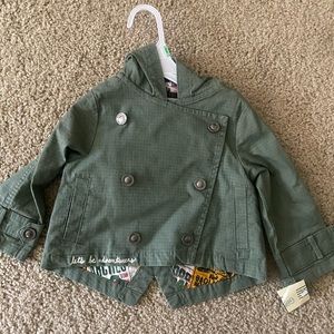 Cute baby army green jacket